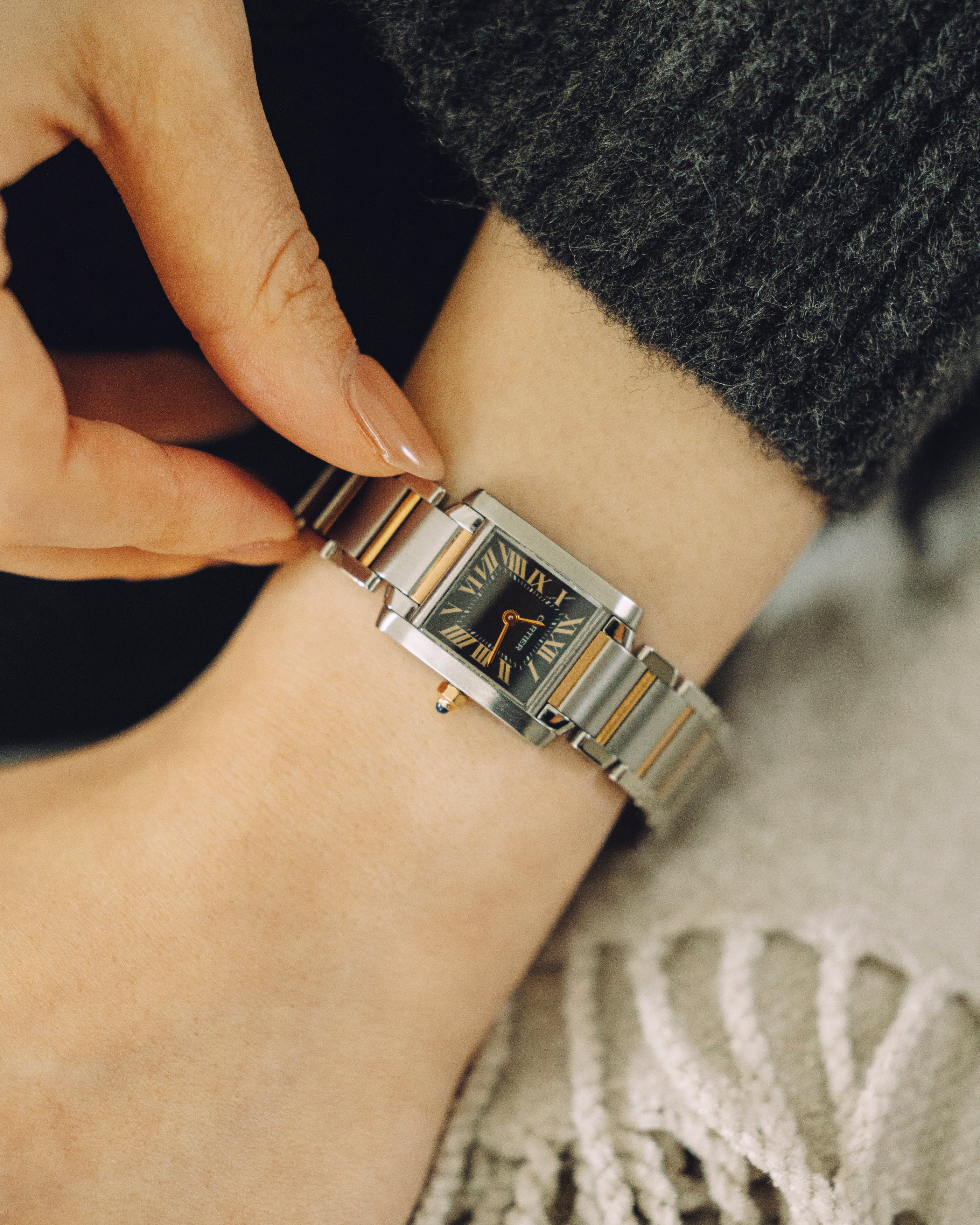 カルティエ Cartier タンク フランセーズ SM 2009年 クリスマス限定モデル