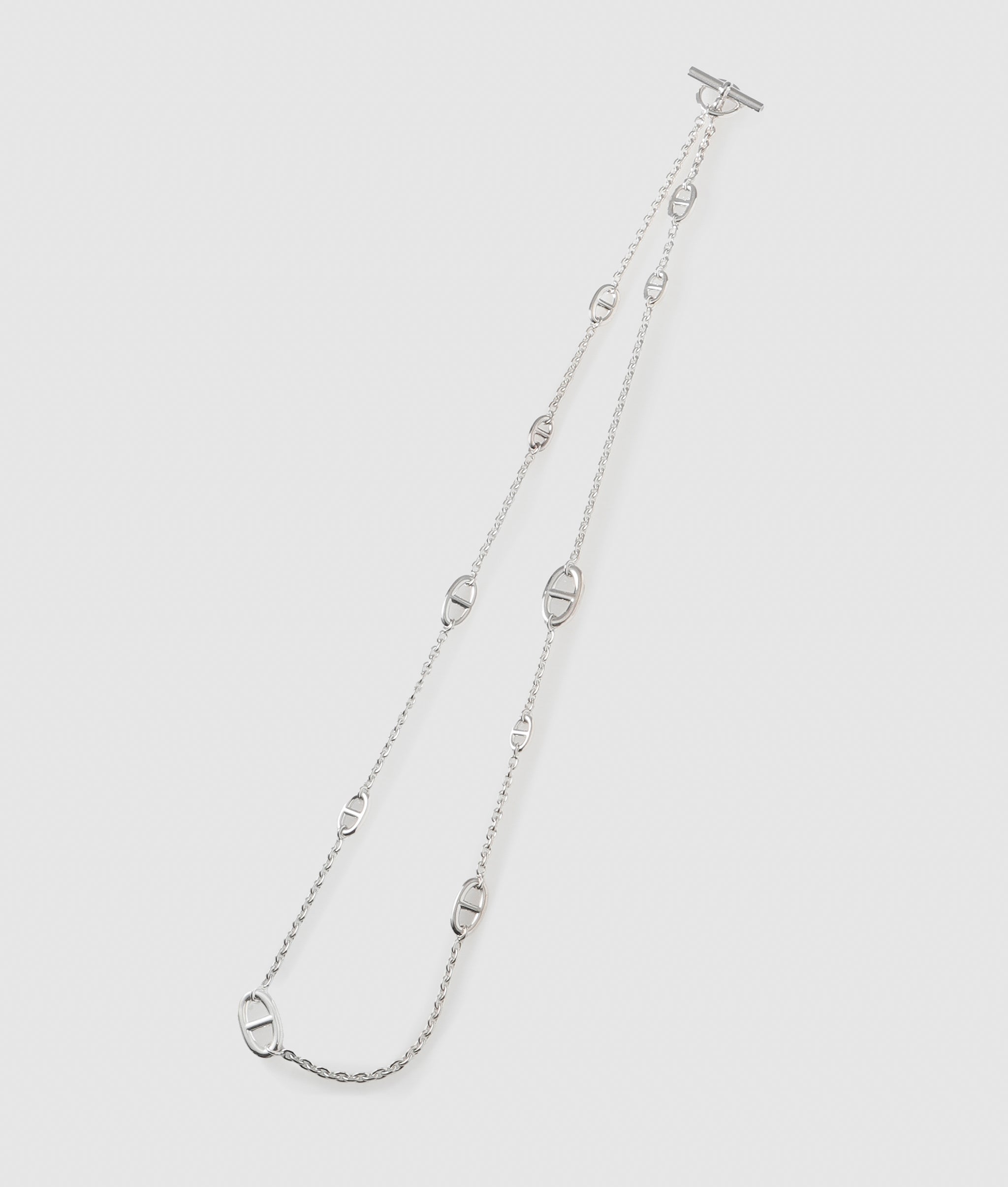 エルメス HERMES シェーヌダンクル ファランドールネックレス 80
