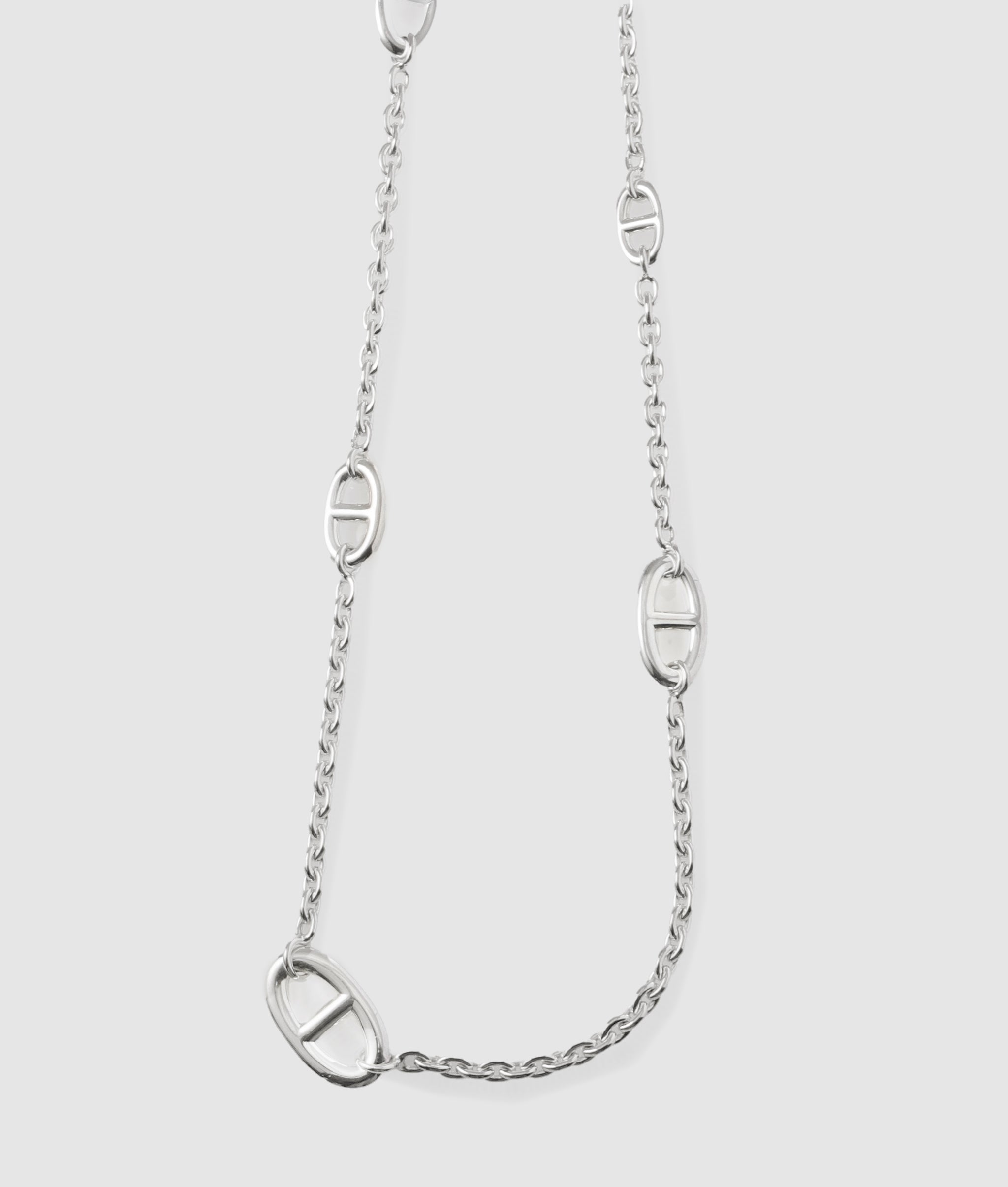エルメス HERMES シェーヌダンクル ファランドールネックレス 80