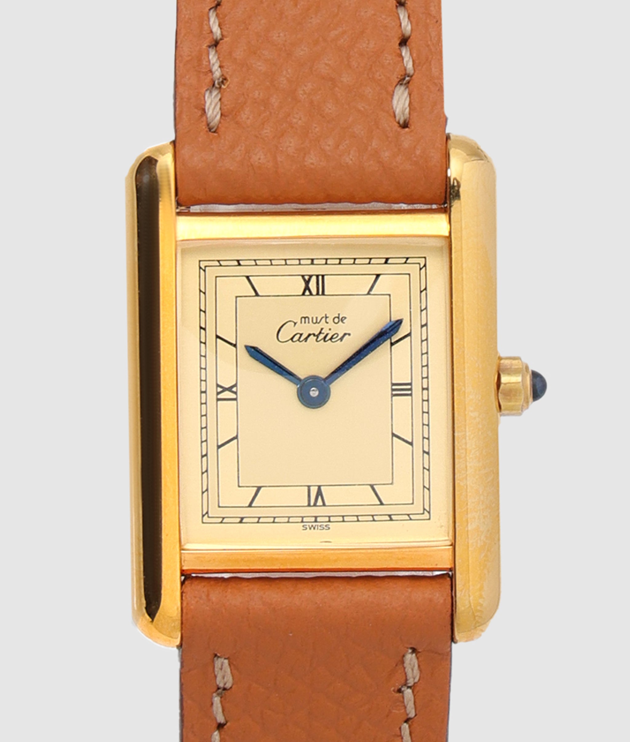 カルティエ Cartier マスト タンク SM ゴールドローマンダイヤル
