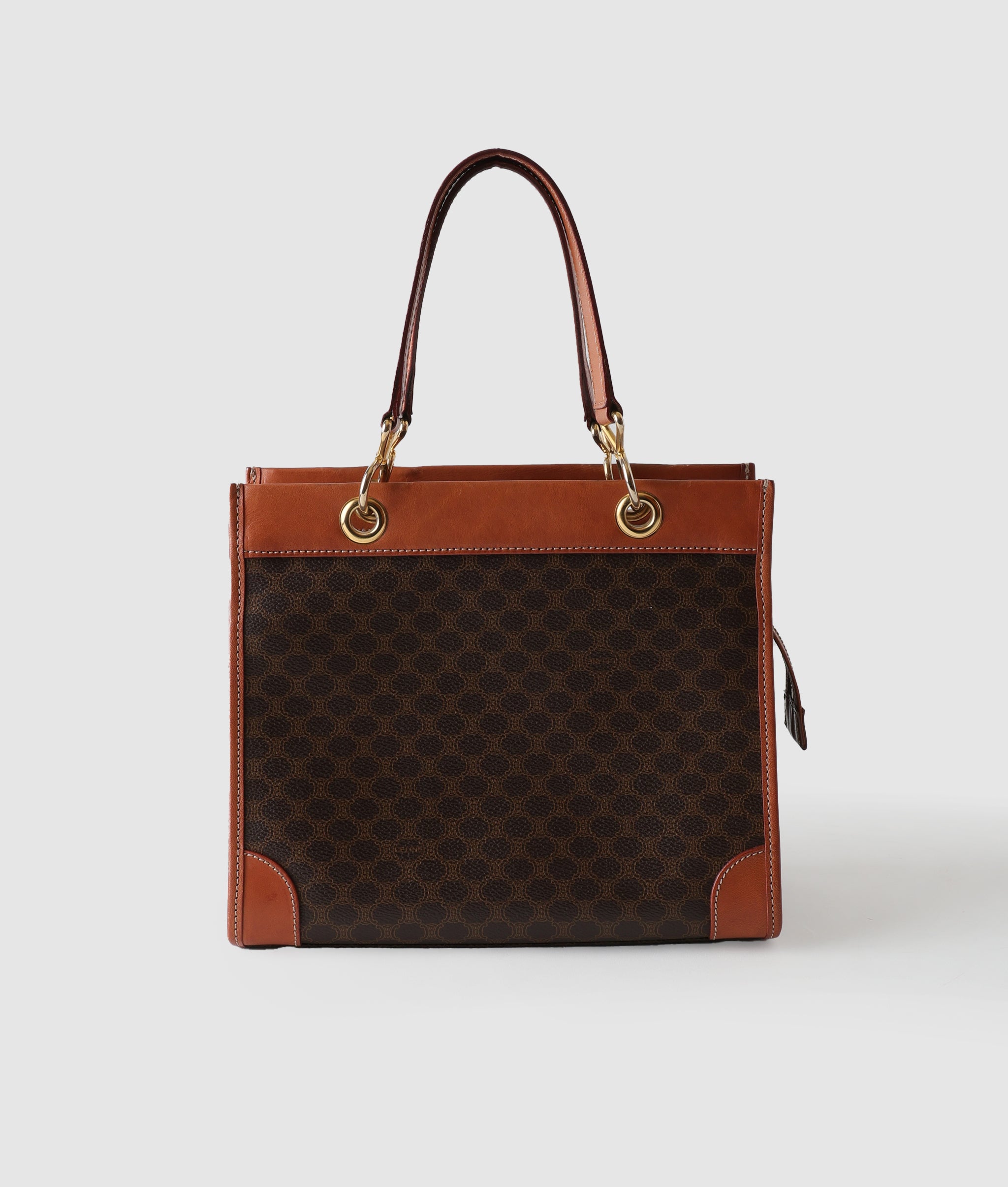 CELINE パリ柄 フランス製 M 美品 即購入OK A-15 中古・古着通販】CELINE (セリーヌ) マカダム柄ミニボストン