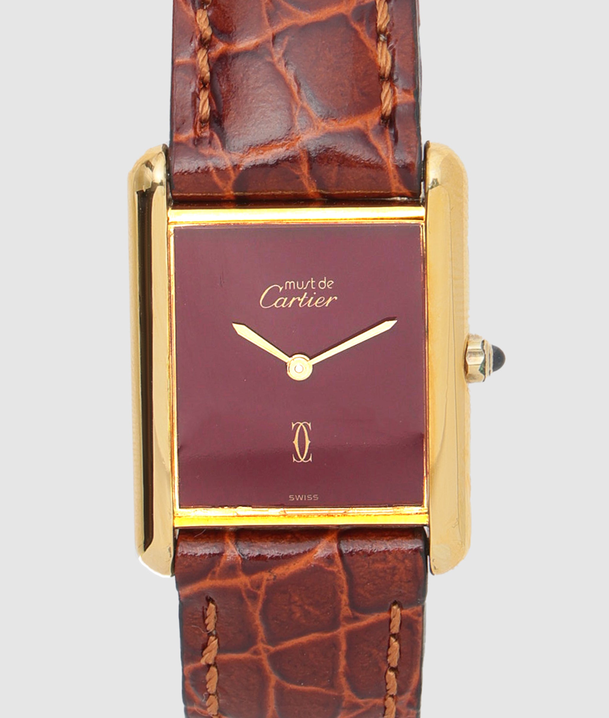 カルティエ Cartier マスト タンク LM ボルドー