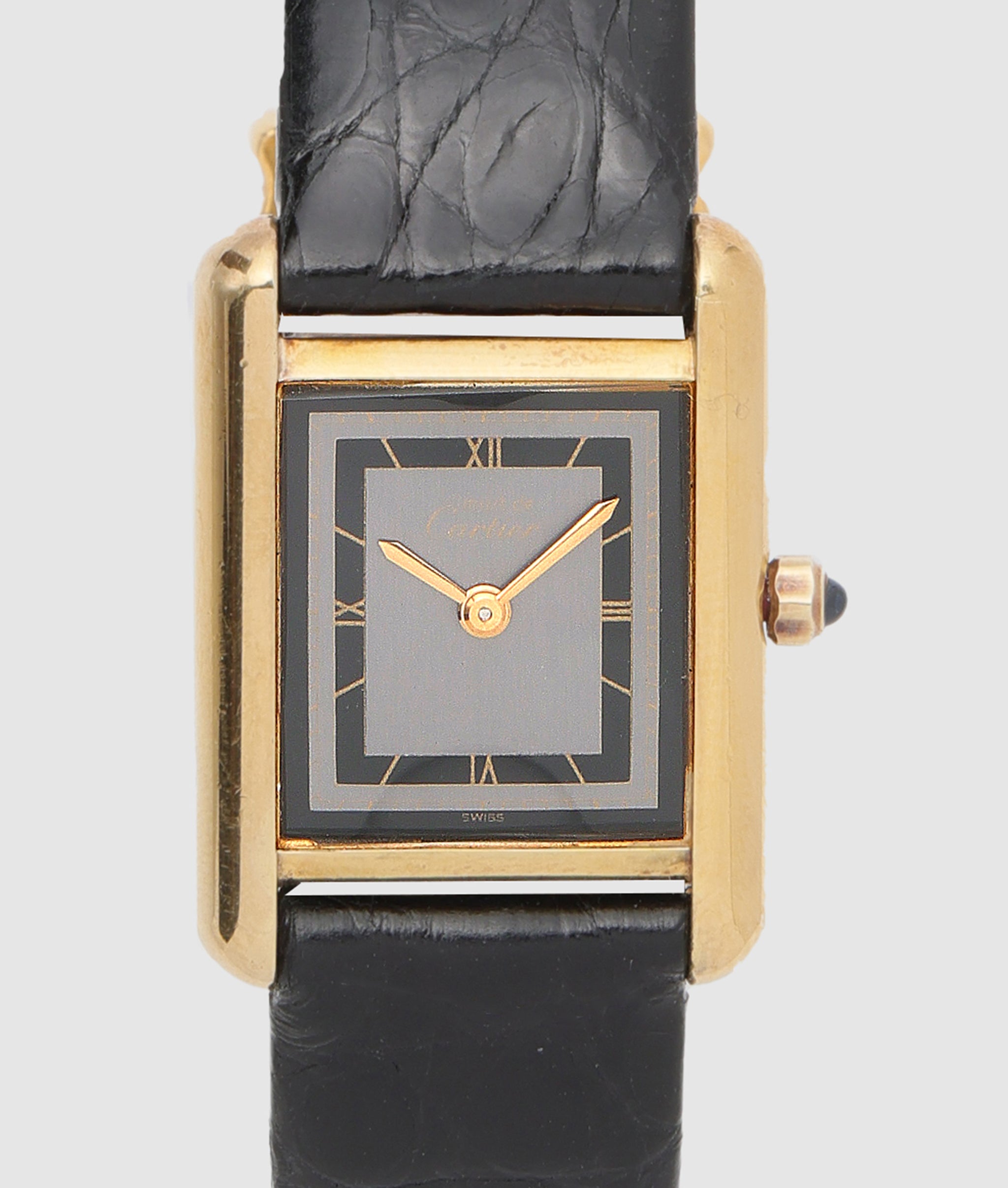 カルティエ Cartier マスト タンク SM グレー