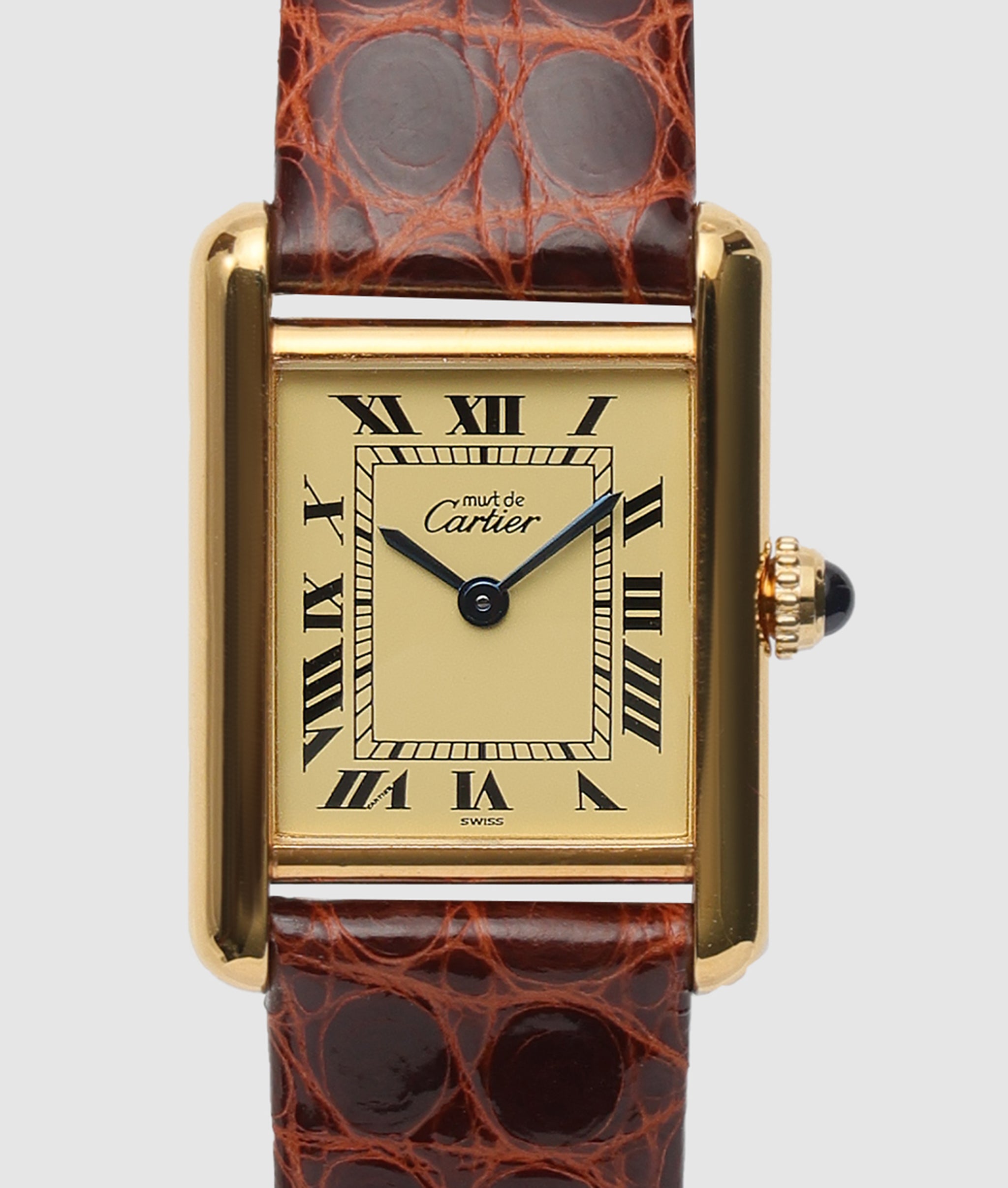 カルティエ Cartier マスト タンク SM アイボリーローマン