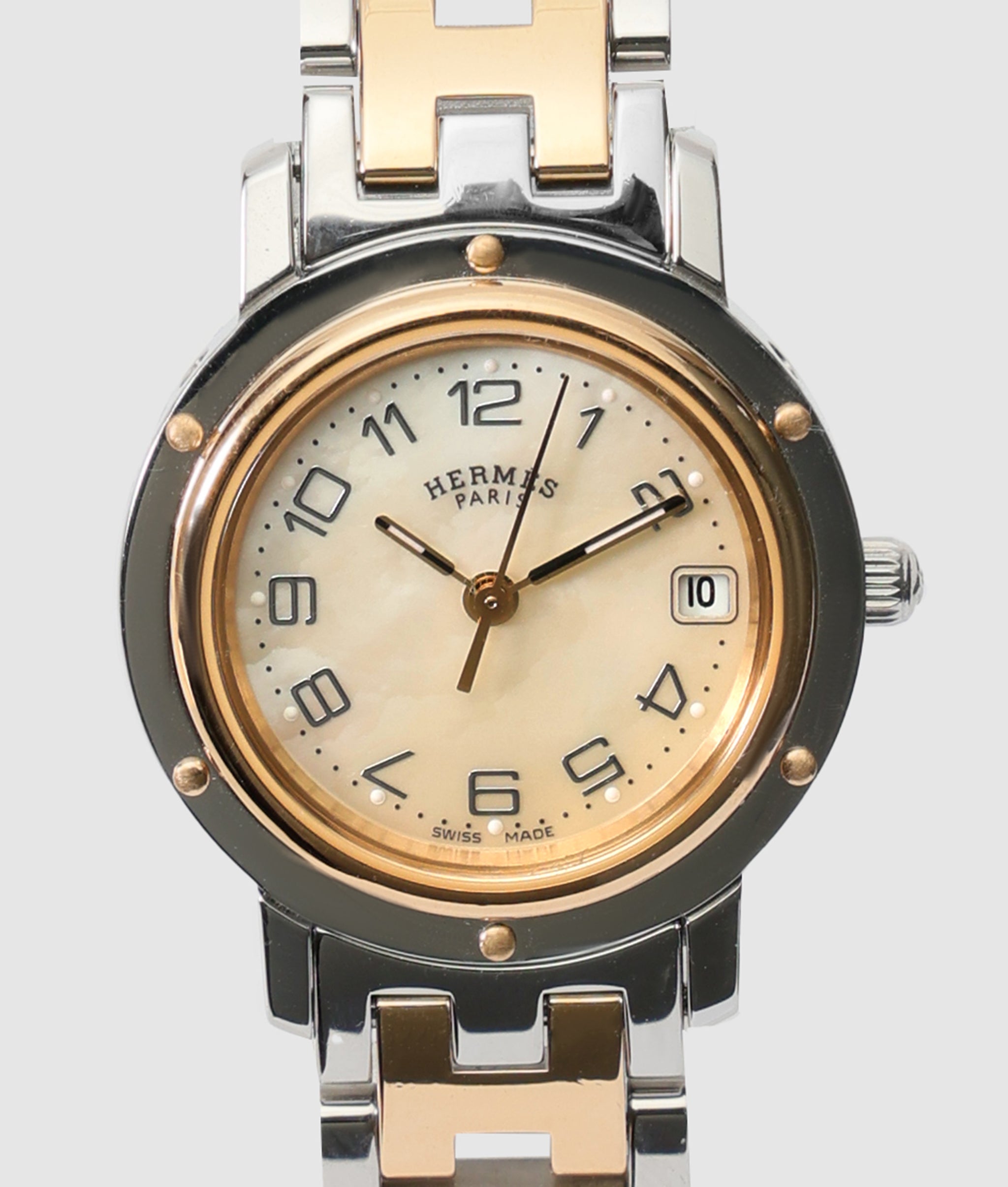 エルメス HERMES クリッパーナクレ ホワイトシェル