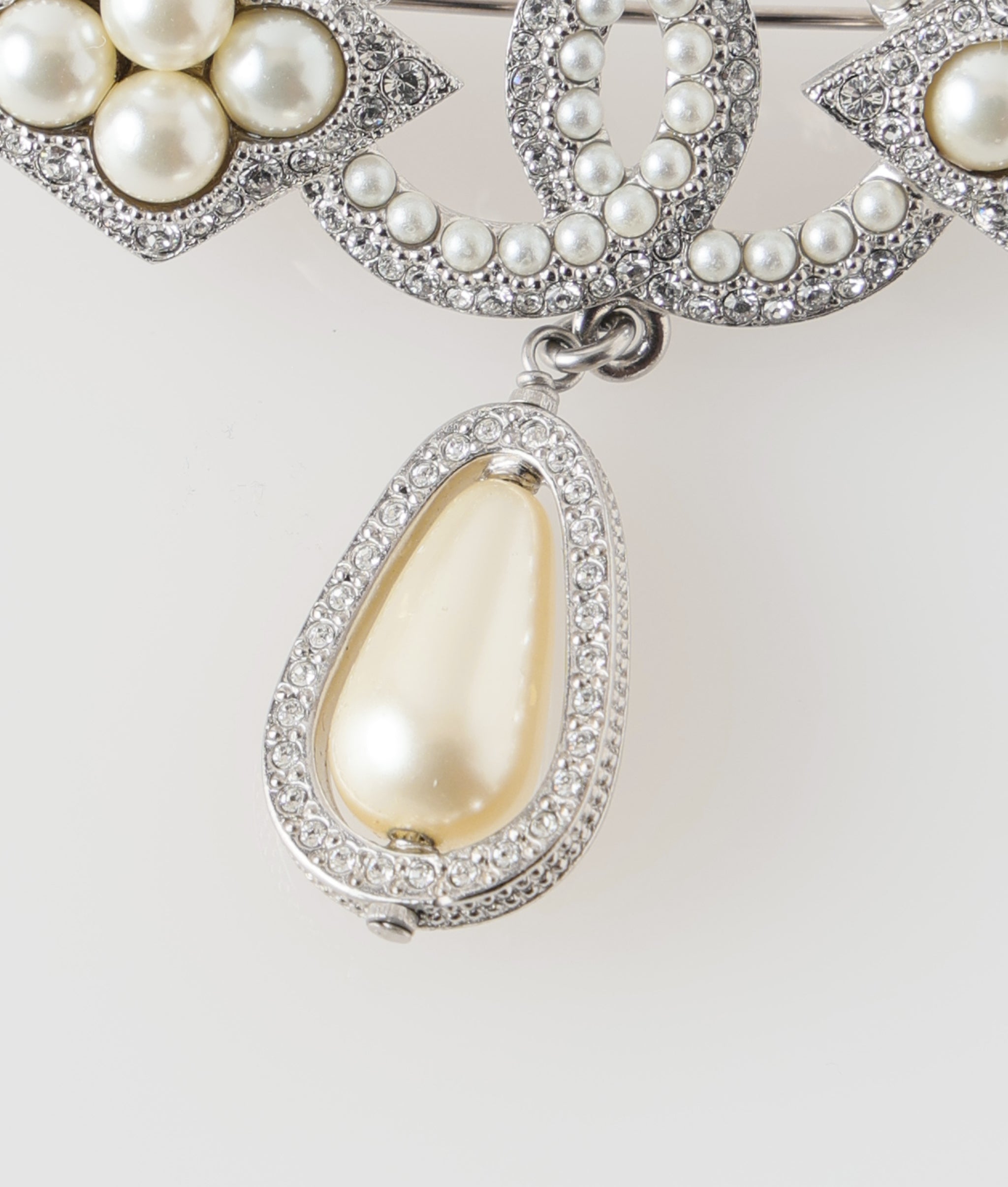 シャネル CHANEL ココマークパールブローチ