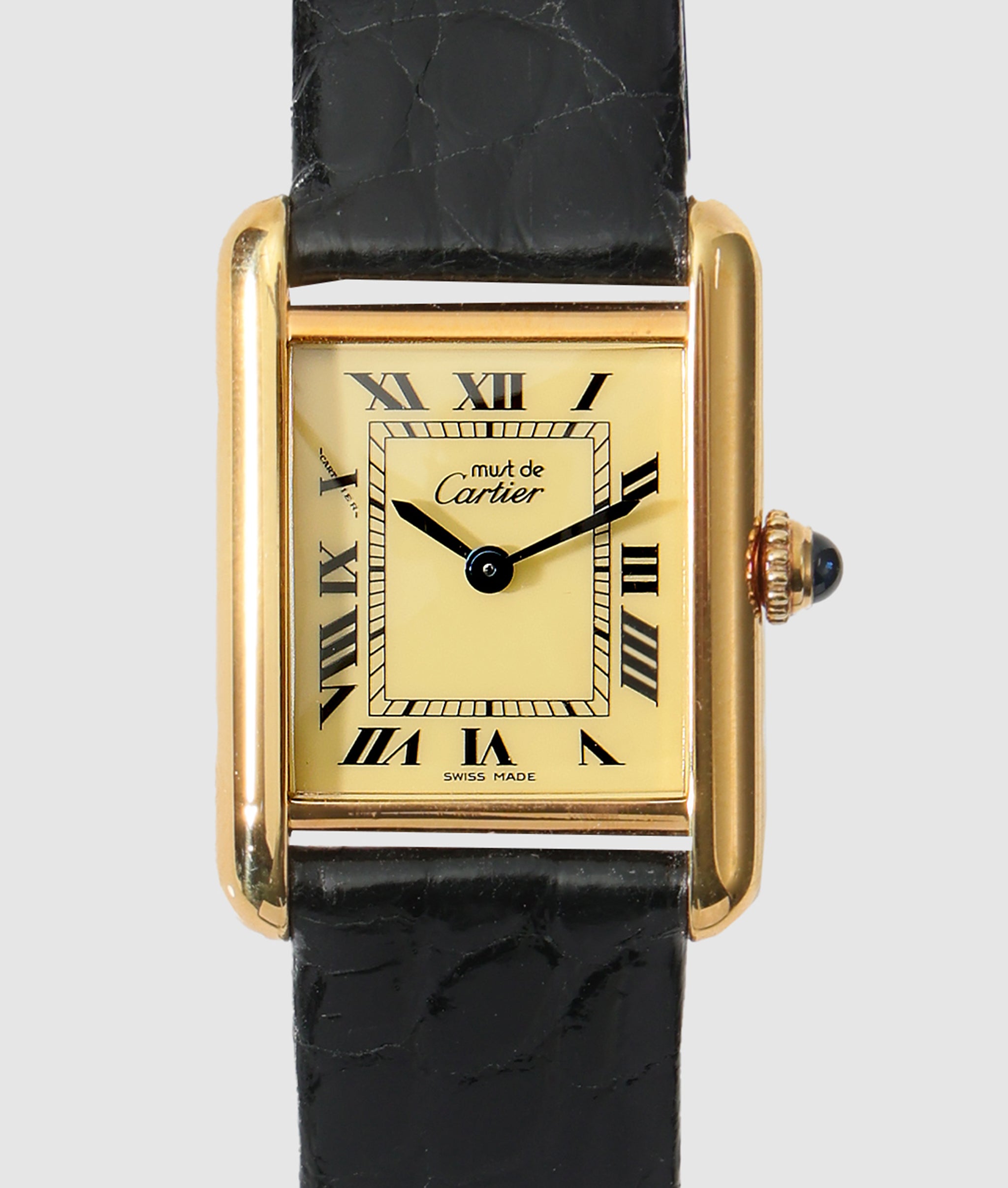 カルティエ Cartier マスト タンク SM アイボリーローマン / カルティエ コンプリートサービス済み