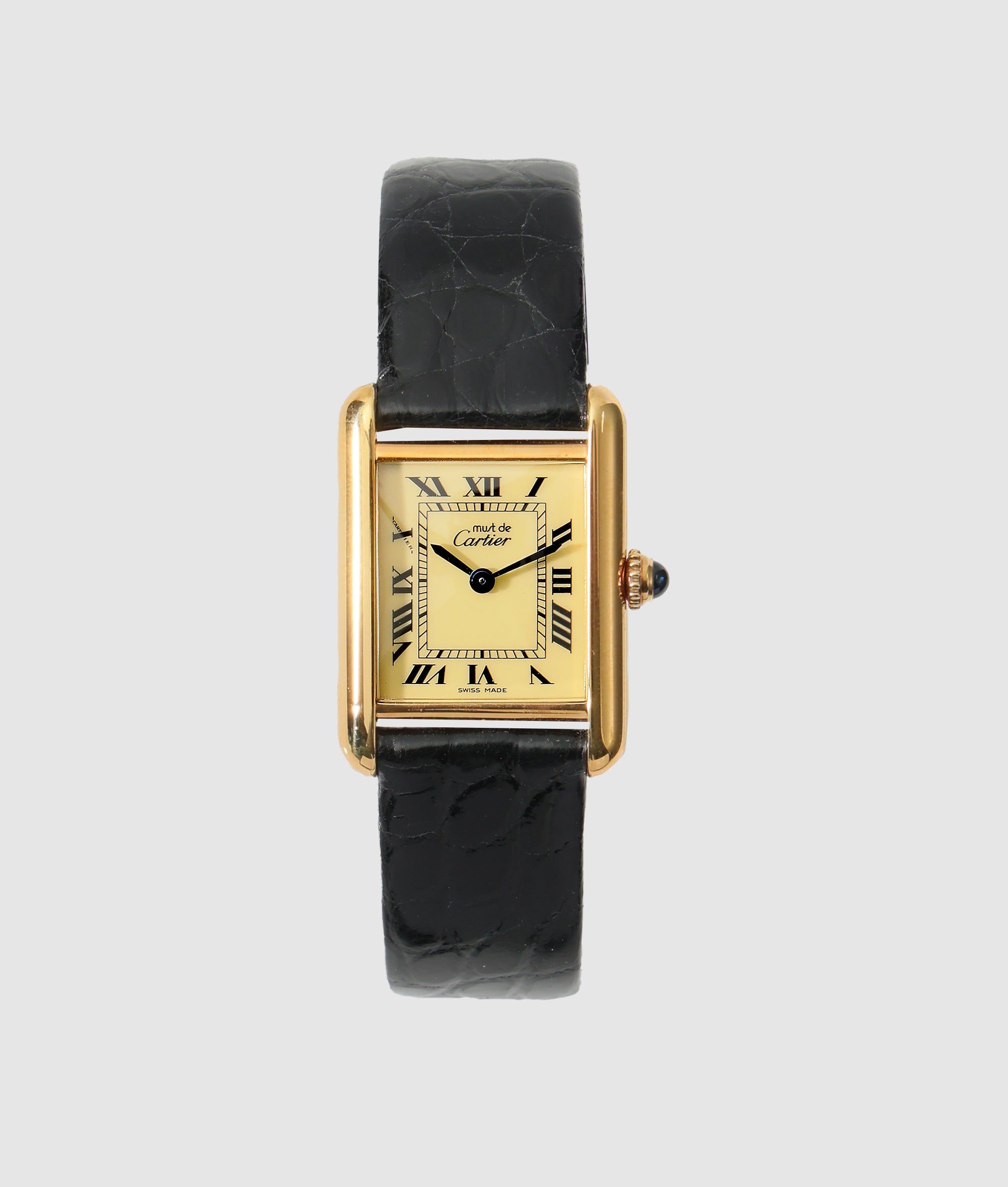 カルティエ Cartier マスト タンク SM アイボリーローマン / カルティエ コンプリートサービス済み