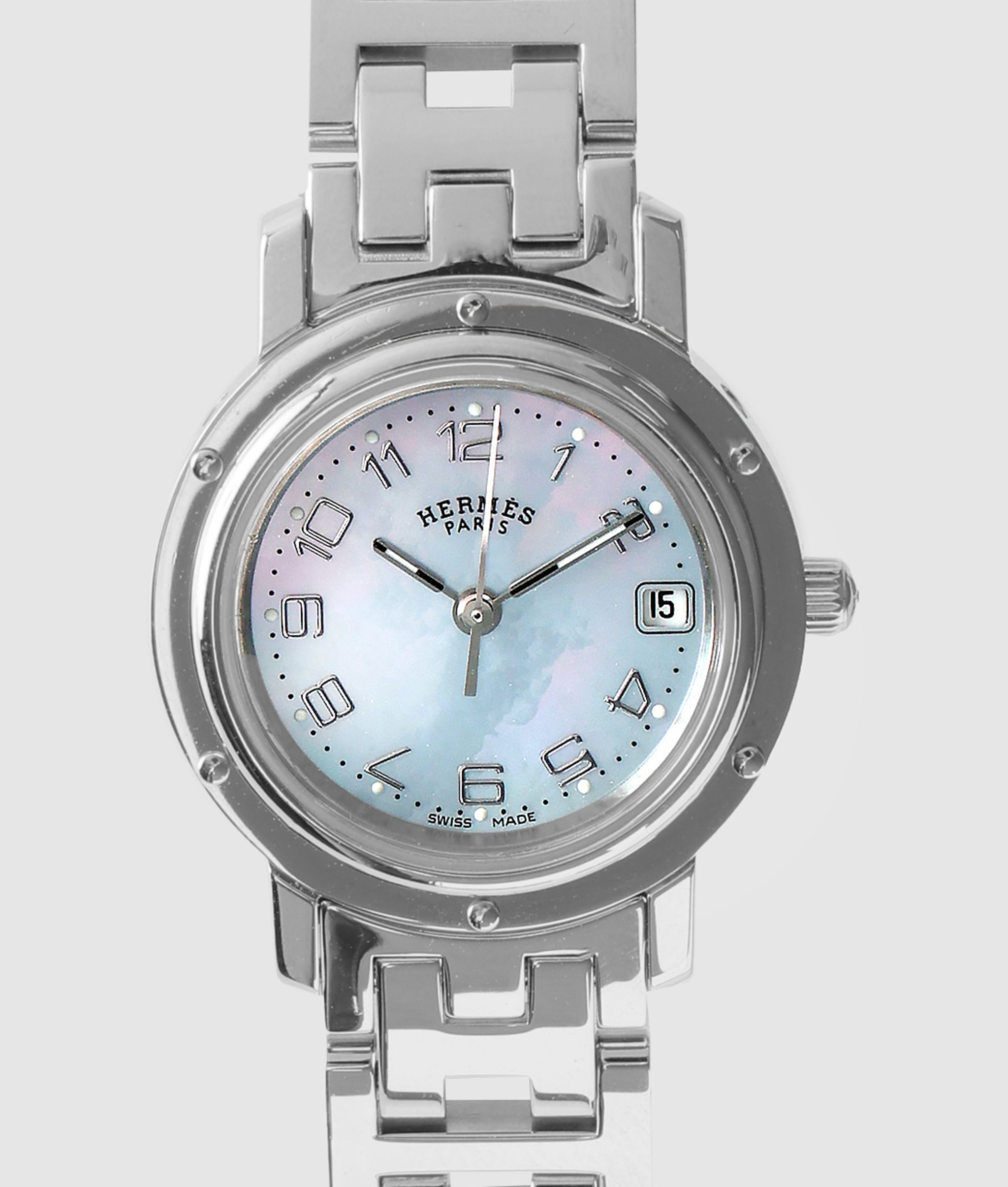 エルメス HERMES クリッパーナクレ ブルーシェル