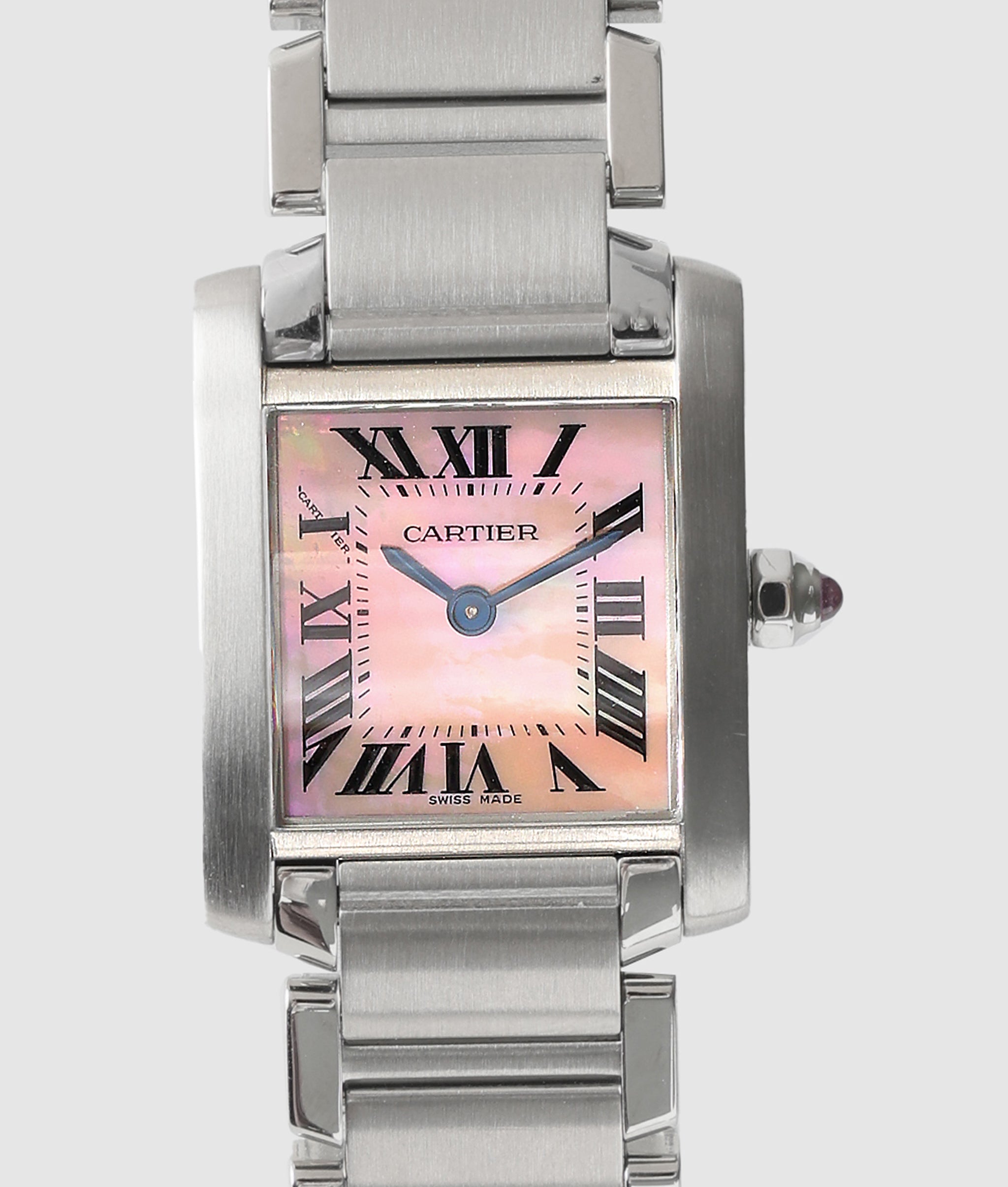 カルティエ Cartier タンク フランセーズ SM ピンクシェル