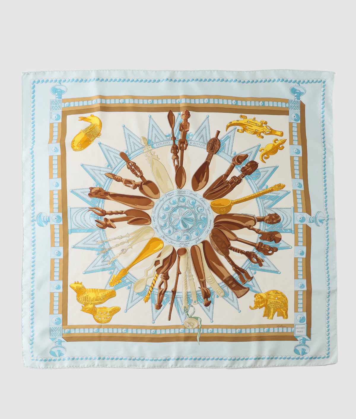 エルメス HERMES カレ90 CUILLERS D'AFRIQUE