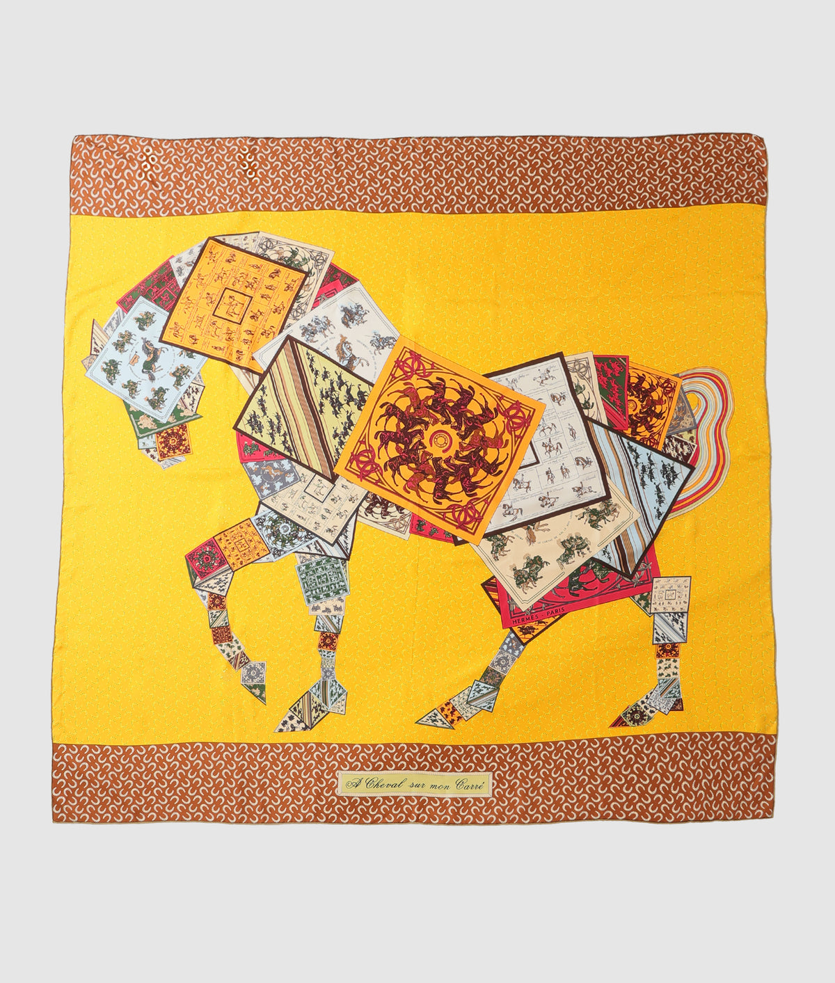エルメス HERMES カレジュアン140 A CHEVAL SUR MON  CARRE
